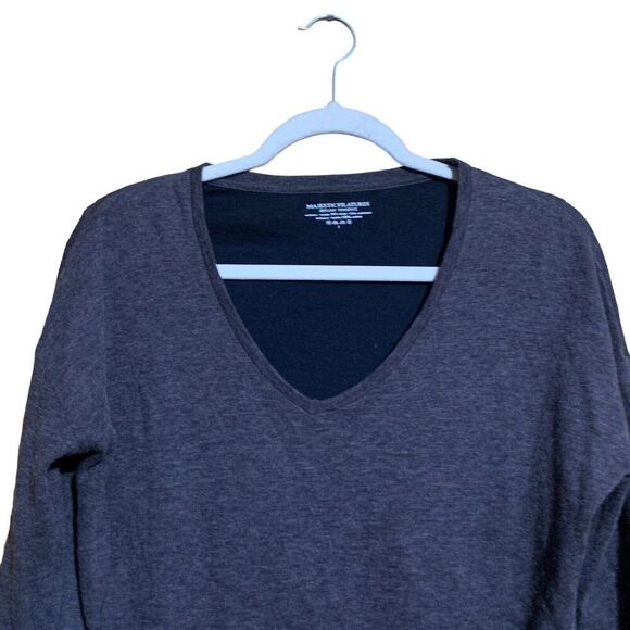 Majestic Filatures Top Womens XS Brown Cashmere Blend Deluxe Teeshirt Blouse - Picture 2 of 6